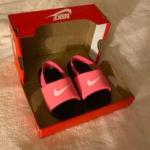 Pink Nike Slides